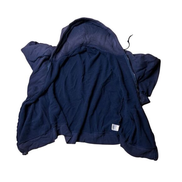 Vintage Y2K Sun Faded Thrashed Navy Hoodie Large - Picture 9 of 9